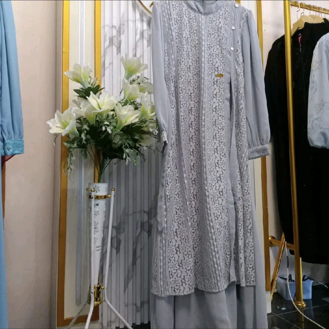 Gamis Brokat Elegan