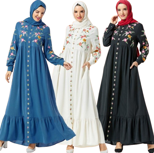 Gamis Adem Bunga Mini